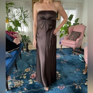 Elegant Strapless Floor Length Evening Gown (like new)